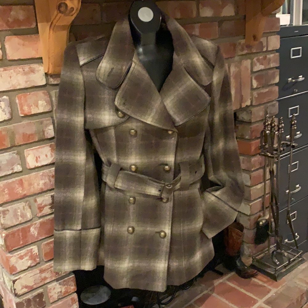 STETSON   Western flare lined  belted Med jacket.